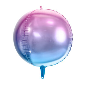 ballon anniversaire sphère violet bleu