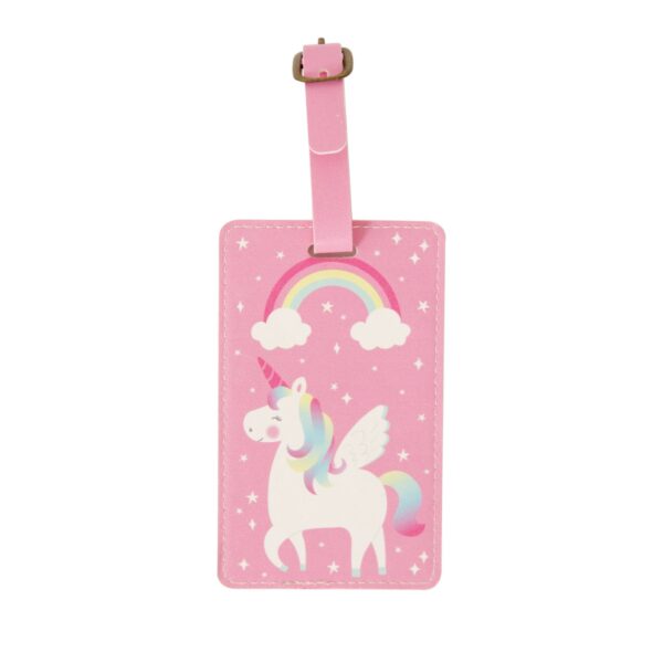 Etiquette bagages licorne