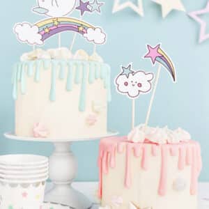 Cake toppers Licorne pour anniversaire