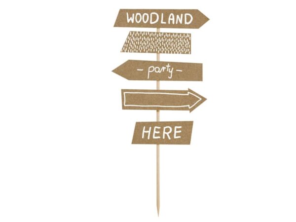 Cake topper Directions forêt pour anniversaire