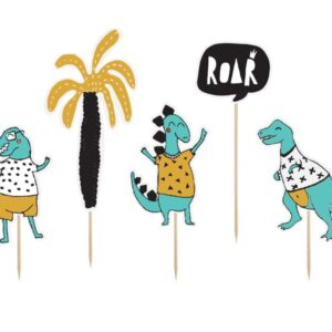 Cake toppers Dinosaures pour anniversaire