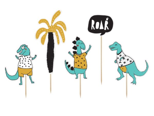 Cake toppers Dinosaures pour anniversaire