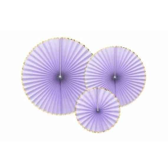 Décoration – Guirlande de rosaces décoratives – Violet pastel