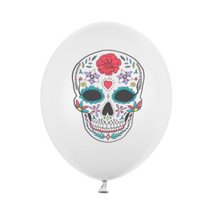 Ballons blanc Mexican Floral