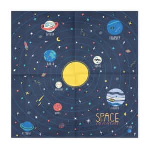 Serviettes Space Party pour anniversaire