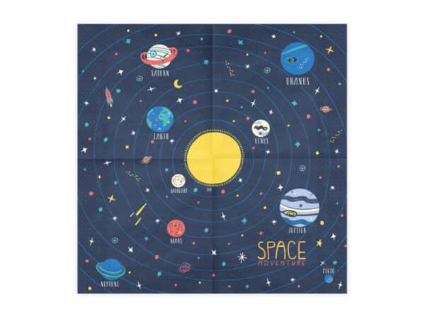 Serviettes Space Party pour anniversaire