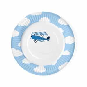 Assiettes Petit Avion pour anniversaire