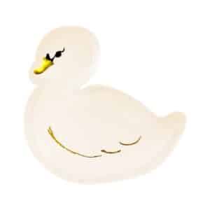 Assiettes forme Cygne pour anniversaire