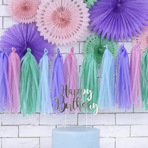 Guirlande colorée tassel