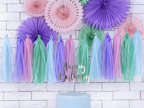 Guirlande colorée tassel