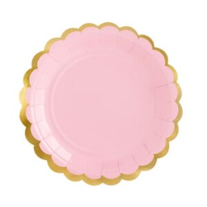 Assiettes Light Pink pour anniversaire