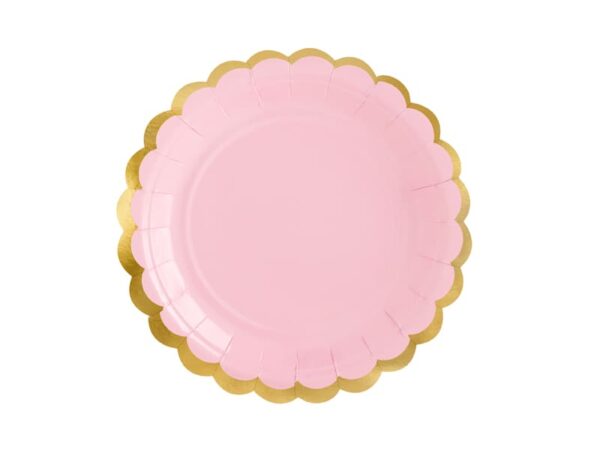 Assiettes Light Pink pour anniversaire