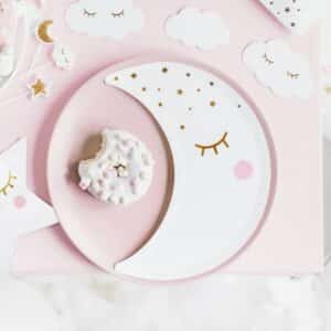 Assiettes Little Star forme Lune