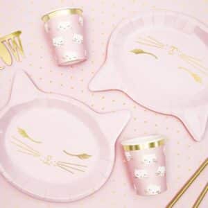 Assiettes CHAT pour anniversaire