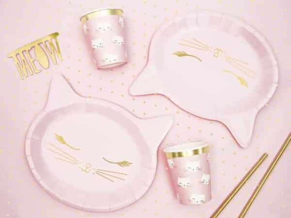 Assiettes CHAT pour anniversaire