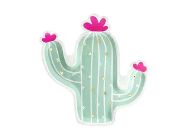 Assiettes forme Cactus pour anniversaire