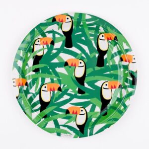 Assiette toucan pour anniversaire