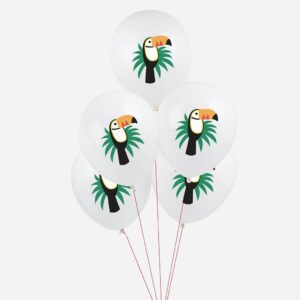 ballon toucan anniversaire tropical