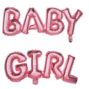 Ballons mylar lettres baby girl