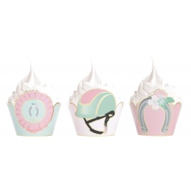 Caissettes cupcakes cheval