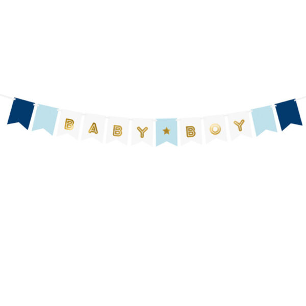 Guirlande baby blue pour anniversaire