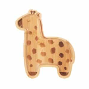 assiette girafe bambou