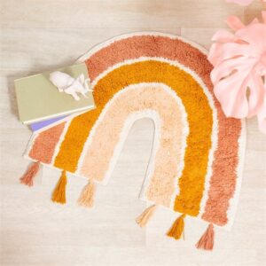 Tapis arc-en-ciel terracotta