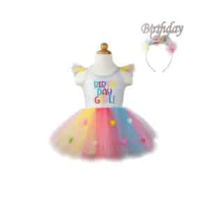 Robe et bandeau birthday girl