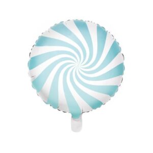 Ballon rond bleu pastel