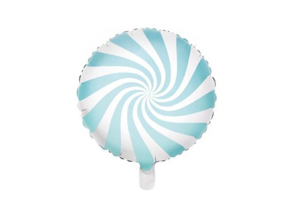 Ballon rond bleu pastel