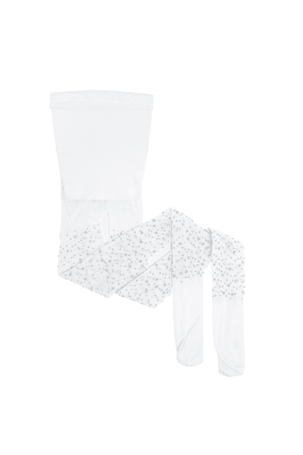 Collants strass blanc