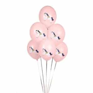 Ballons petit cheval rose pastel