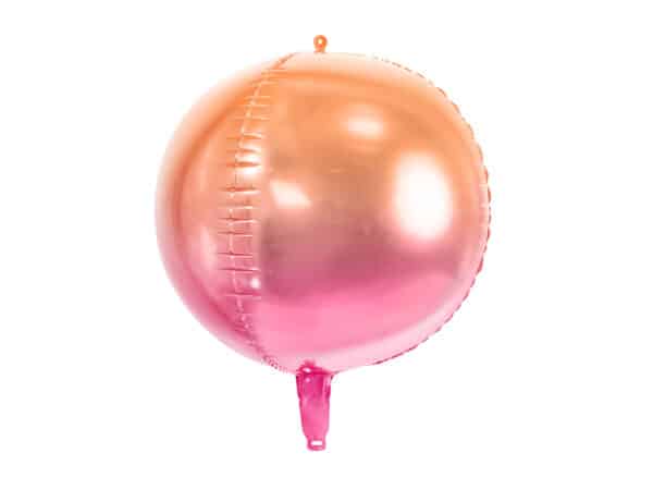 Ballon géant sphère rose et orange