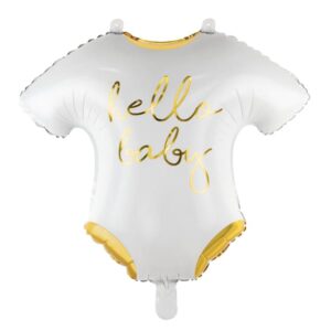 Ballon géant Hello Baby Blanc