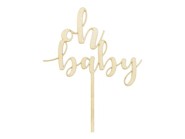 Topper OH BABY en bois