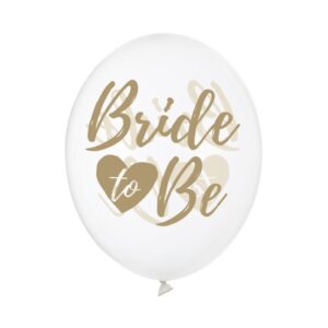 Ballons bride to be crystal clear