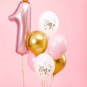 Ballon ONE Pastel baby pink