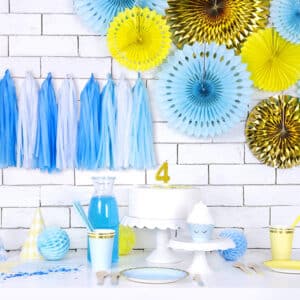 Guirlande tassel bleu mix