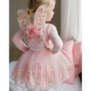 tutu avec ailes rose gold