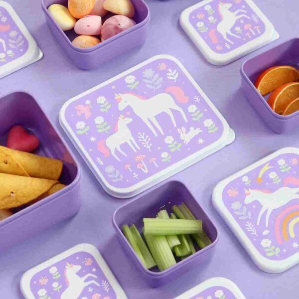 4 lunch box licorne violet – Image 3