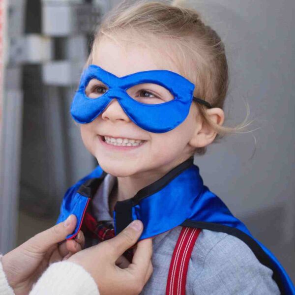 Cape réversible superman-spiderman avec masque 5-6 ans – Image 3