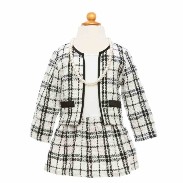 Ensemble jupe veste et collier Coco Chanel 5-6 ans – Image 2