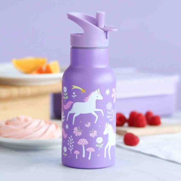 Gourde isotherme licorne 350 ml – Image 2