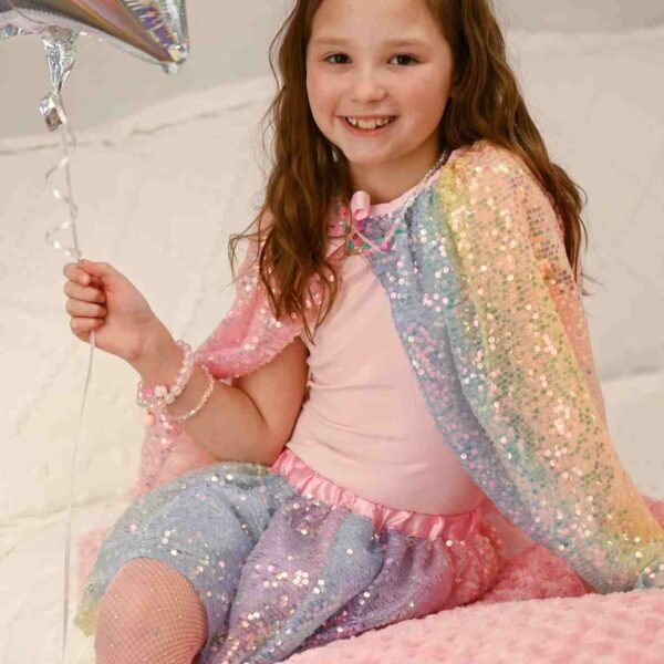 Jupe sequins multicolore 4-6 ans – Image 2