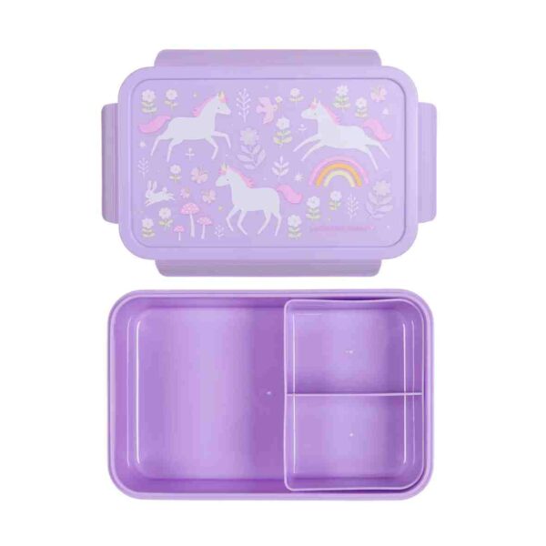 Lunch box compartimentée licorne violet – Image 2