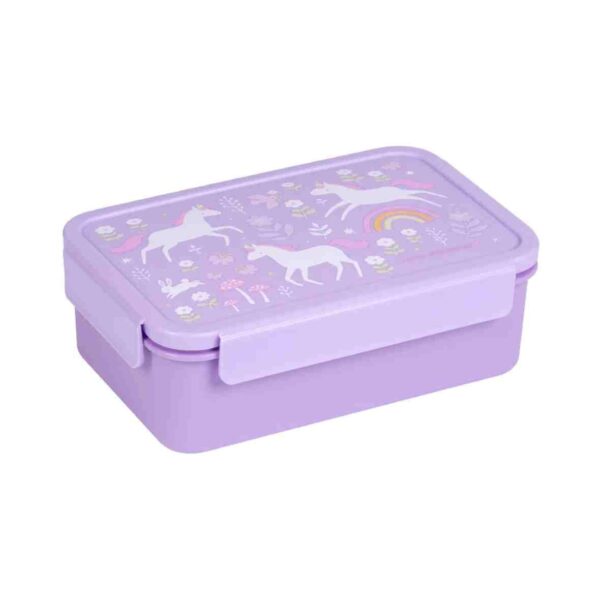 Lunch box compartimentée licorne violet – Image 3