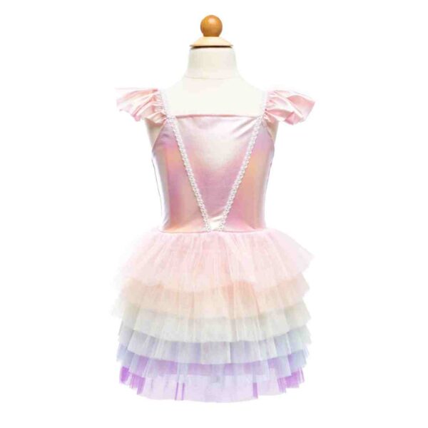 Robe à frou-frous arc-en-ciel pastel 5-6 ans – Image 3