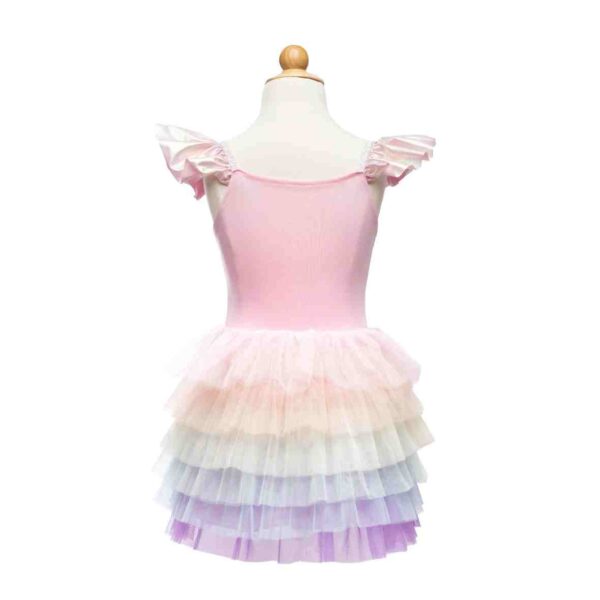 Robe à frou-frous arc-en-ciel pastel 5-6 ans – Image 4