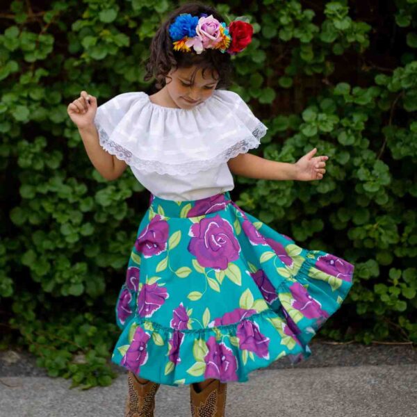 Robe avec coiffe Frieda Kahlo 5-6 ans