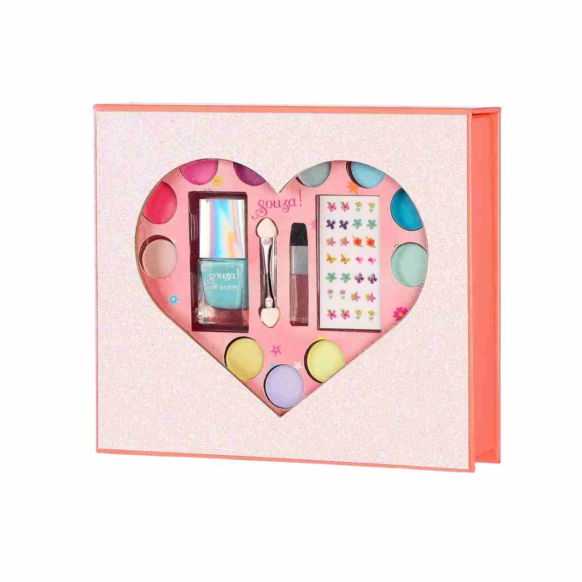 Set maquillage cœur en boîte cadeau